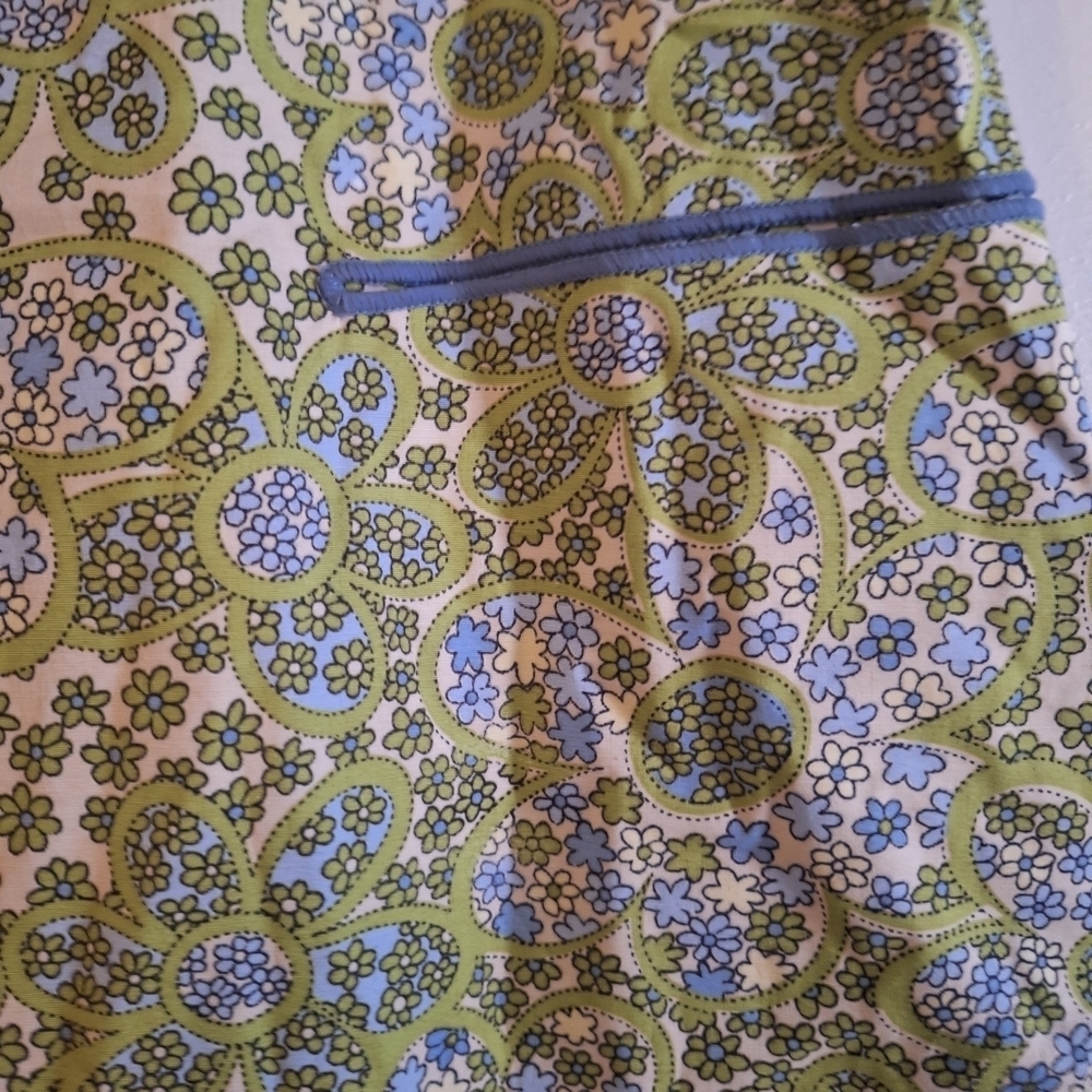 Studio M Floral A-Line Skirt in Green and Blue - Picture 7 of 8